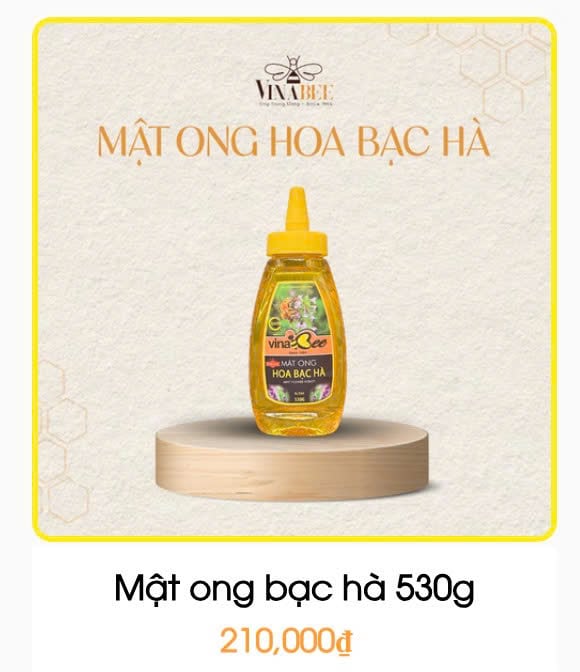Mật ong bạc hà 530g