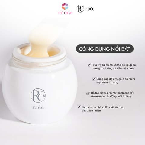  Kem Đêm Giảm Thâm Nám RUÉE Giúp Làm Trắng Sáng, Đều Màu Da Mila Cream Mela Toning 50g 