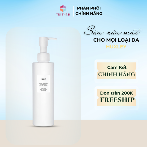  Gel Sữa Rửa Mặt cho mọi loại da Huxley Secret Of Sahara Cleansing Gel 200ml 