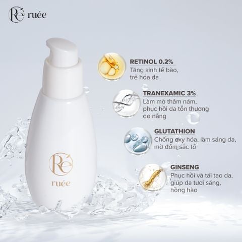  Serum Đêm Giảm Thâm Nám RUÉE Dưỡng Sáng Đều Màu Da Mila Retinol Serum 50ml 
