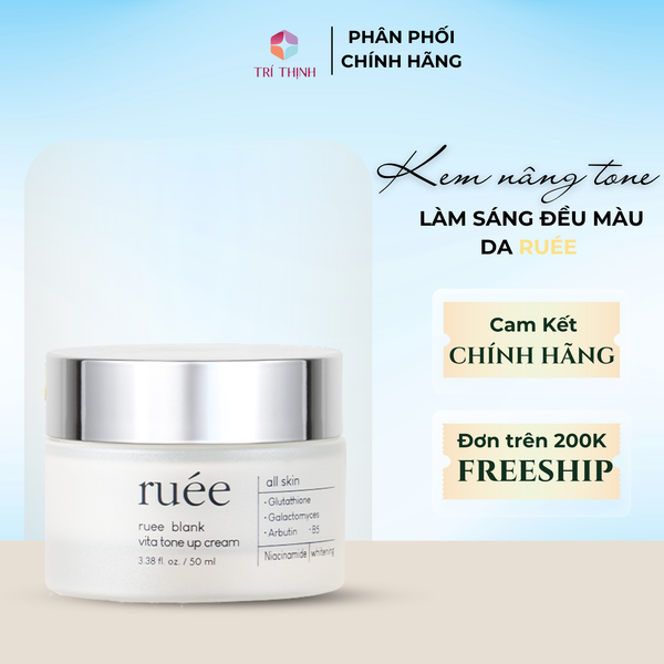  Kem Ngày Nâng Tông Da RUÉE Giúp Trắng Sáng, Đều Màu Da Blanc Peau Vita Tone Up Cream 50ml 