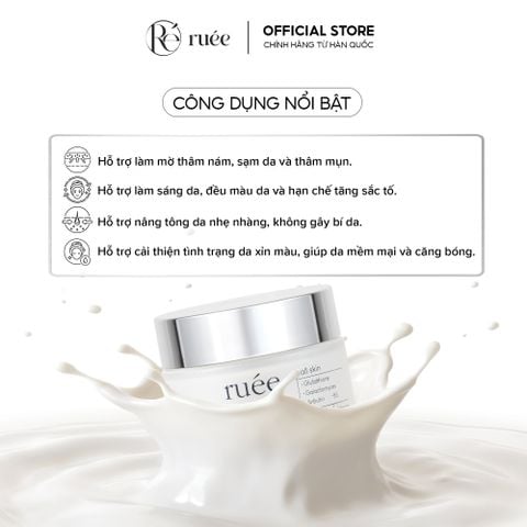  Kem Ngày Nâng Tông Da RUÉE Giúp Trắng Sáng, Đều Màu Da Blanc Peau Vita Tone Up Cream 50ml 