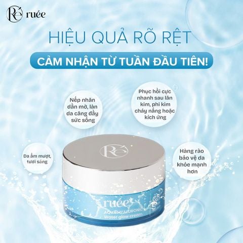  Kem Dưỡng Cấp Ẩm Phục Hồi RUÉE Aqua Hyaluronic Water Glow Cream 