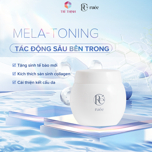  Kem Đêm Giảm Thâm Nám RUÉE Giúp Làm Trắng Sáng, Đều Màu Da Mila Cream Mela Toning 50g 
