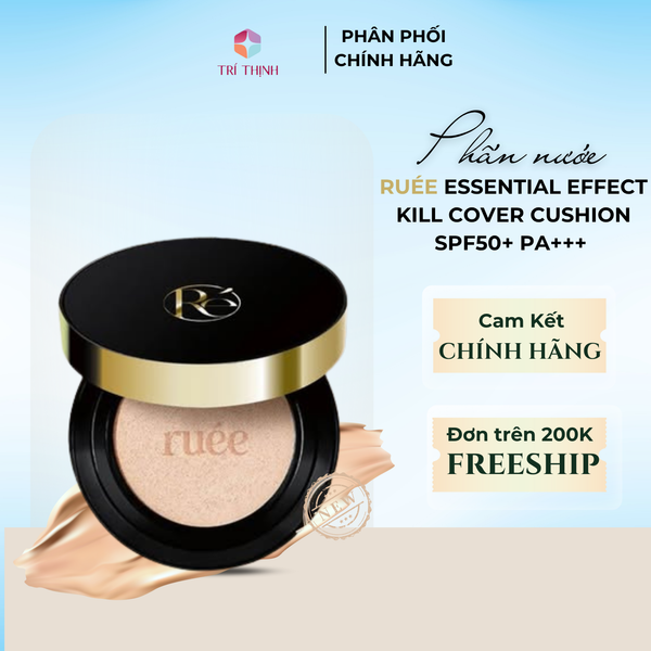  Phấn nước trang điểm  RUÉE Essential Effect Kill Cover Cushion SPF50+ PA+++ 