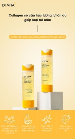  KEM DƯỠNG GAI VI KIM COLLAGEN CAO CẤP Dr.VITA DAYCELL Dr.VITA PREMIUM COLLAGEN & VITAMIN CAPSULE CREAM 