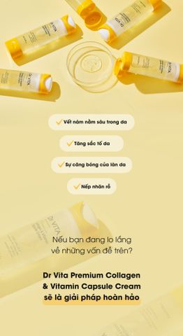  KEM DƯỠNG GAI VI KIM COLLAGEN CAO CẤP Dr.VITA DAYCELL Dr.VITA PREMIUM COLLAGEN & VITAMIN CAPSULE CREAM 