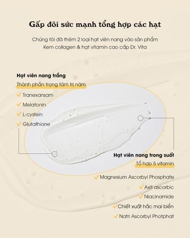  KEM DƯỠNG GAI VI KIM COLLAGEN CAO CẤP Dr.VITA DAYCELL Dr.VITA PREMIUM COLLAGEN & VITAMIN CAPSULE CREAM 