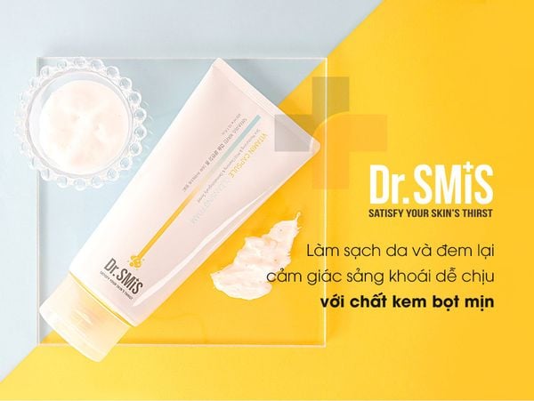  Sữa rửa mặt dạng kem bọt mịn 300ml – Dr SMiS Vitamin Capsule Cleansing Foam 300ml 
