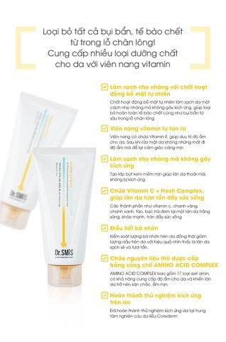  Sữa rửa mặt dạng kem bọt mịn 300ml – Dr SMiS Vitamin Capsule Cleansing Foam 300ml 
