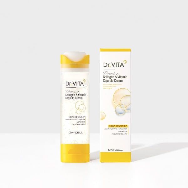  KEM DƯỠNG GAI VI KIM COLLAGEN CAO CẤP Dr.VITA DAYCELL Dr.VITA PREMIUM COLLAGEN & VITAMIN CAPSULE CREAM 