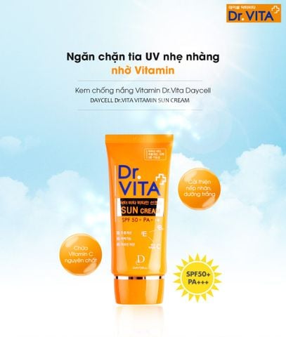  KEM CHỐNG NẮNG VITAMIN DAYCELL DR.VITA (SPF 50+ / PA+++) 