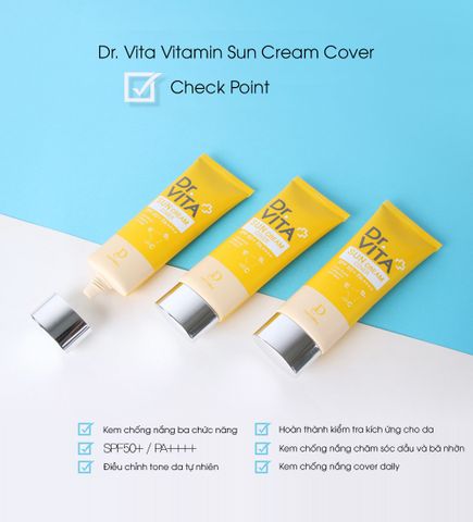  Kem chống nắng Dr.Vita Vitamin Suncream Cover 60g 