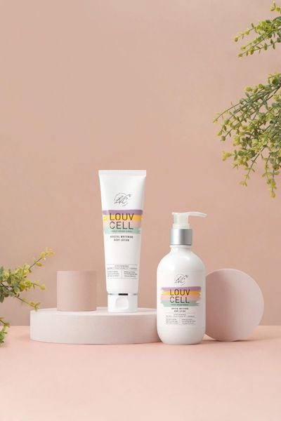  Kem body dưỡng trắng da cấp ẩm body Louv Cell Crystal Whitening Body Lotion 