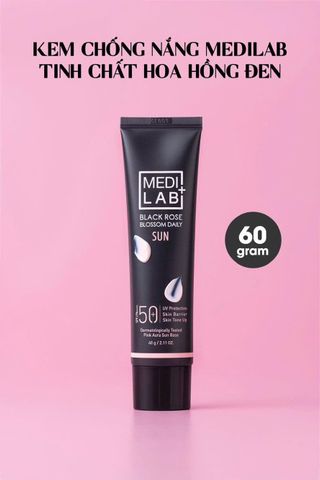  Kem chống nắng Daycell Tinh chất Hoa Hồng Đen Daycell Medilab Black Rose Blossom Daily Sun 60g 