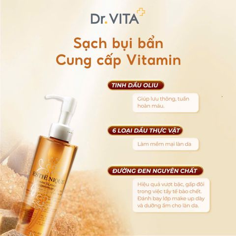  Dầu tẩy trang đường đen DAYCELL 197ml – Esthenique Dark Sugar Cleansing Oil 197ml 