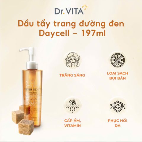  Dầu tẩy trang đường đen DAYCELL 197ml – Esthenique Dark Sugar Cleansing Oil 197ml 