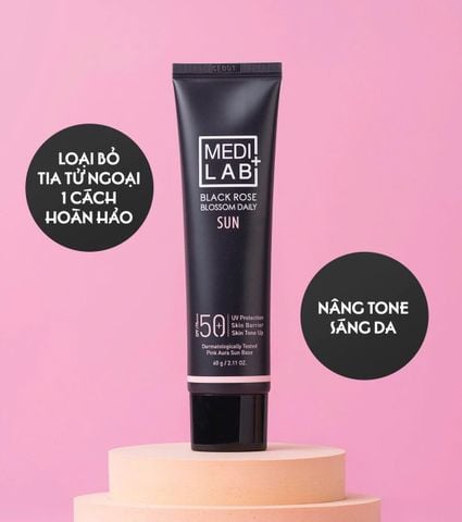  Kem chống nắng Daycell Tinh chất Hoa Hồng Đen Daycell Medilab Black Rose Blossom Daily Sun 60g 