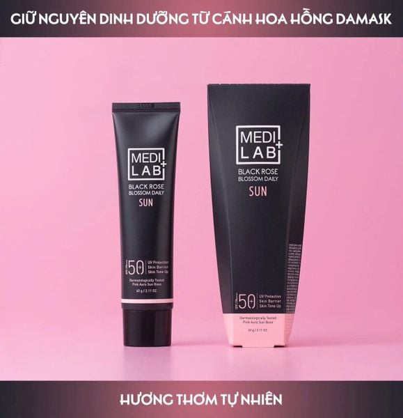  Kem chống nắng Daycell Tinh chất Hoa Hồng Đen Daycell Medilab Black Rose Blossom Daily Sun 60g 