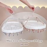 MÓC TREO ĐỒ HONPER 34 KẸP HP100