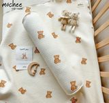 GỐI ÔM LỤA COTTON MOCHEE-GẤU NẤM