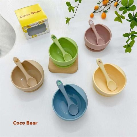 BÁT SILICON KÈM THÌA COCOBEAR
