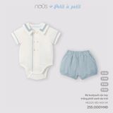 BODY SUIT CỘC TRẮNG PHỐI XANH NOUS