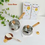 QUÁNH INOX COCOBEAR CÁN GỖ