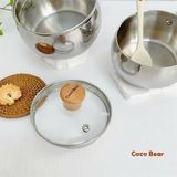 QUÁNH INOX COCOBEAR CÁN GỖ