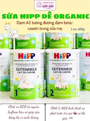 SỮA HIPP DÊ ORGANIC 0-6m (400gr)