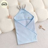 Ủ CHOÀNG THÊU COTTON HÌNH THỎ OME'S