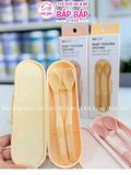 SET 2 THÌA ĂN DẶM SILICON MOYUUM