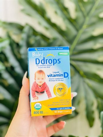 VITAMIN D3 400IU DDROPS CANADA (90 giọt) 0m+
