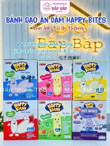 BÁNH ĂN DẶM HAPPY BITES 6m+