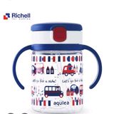 BÌNH ỐNG HÚT UỐNG NƯỚC AQ RICHELL 320ML
