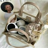 TÚI BỈM SỮA GẤU NHỎ PHỐI VIỀN NÂU