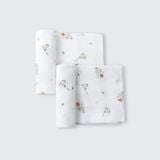 SET 2 KHĂN ĐA NĂNG SỢI TRE LỤA LA POMME (75X75CM)
