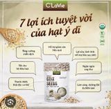HẠT Ý DĨ HỮU CƠ C'LAVIE 200G GÓI 2 TÚI