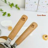 QUÁNH INOX COCOBEAR CÁN GỖ