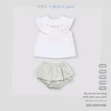 BỘ CỘC TRẮNG PHỐI QUẦN CARO NOUS