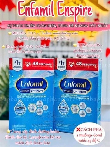 SỮA ENFAMIL ENSPIRE INFANT FORMULA (850gr) NK