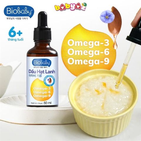 DẦU ĂN DẶM BIOBABY HẠT LANH (50ml)