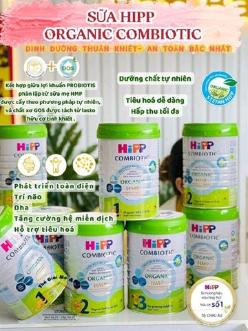 SỮA BỘT CT HIPP ORGANIC 800GR