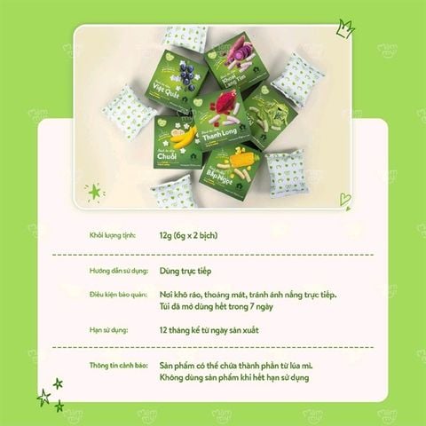BÁNH ĂN DẶM MĂMMY 6M+ 12G