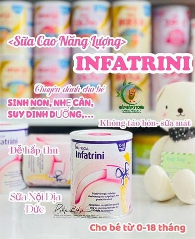 SỮA INFATRINI TĂNG CÂN MỚI (0-18m) 400gr