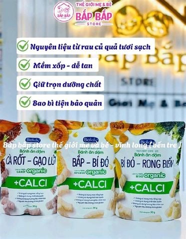 BÁNH ĂN DẶM BIOBABY 6M+ 30GR
