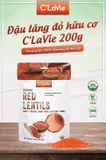 ĐẬU LĂNG ĐỎ HỮU CƠ C'LAVIE 200G GÓI 2 TÚI