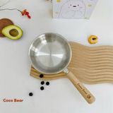 CHẢO INOX CÁN GỖ COCOBEAR