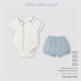 BODY SUIT CỘC TRẮNG PHỐI XANH NOUS