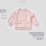 ÁO KHOÁC HỒNG BÈO THÊU MÈO NOUS